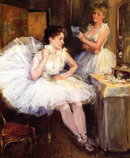 Willard Leroy Metcalf The Ballet Dancers aka The Dressing Room Germany oil painting art